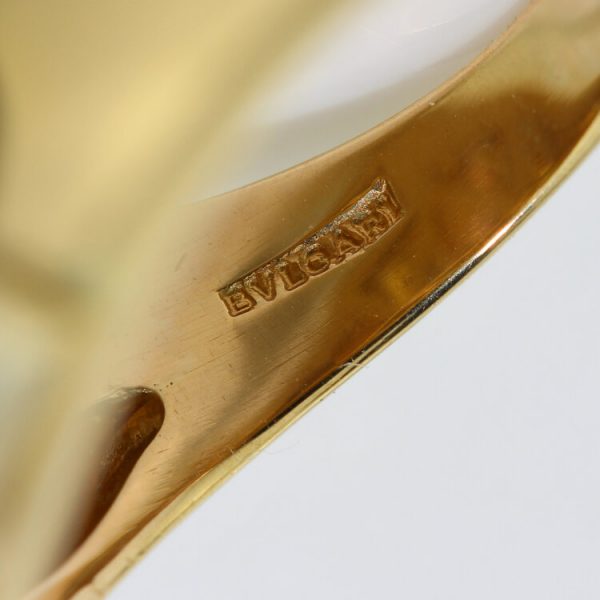 Bvlgari Multi Gemstone and 18ct Gold Domed Cocktail Ring, Signed