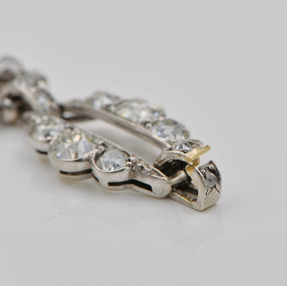 Antique Victorian 8.5ct Old Mine Cut Diamond Link Bracelet