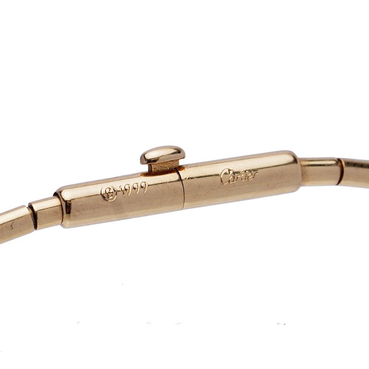 Vintage Cartier 18ct Yellow Gold Necklace 1ct Rough Diamond Pendant