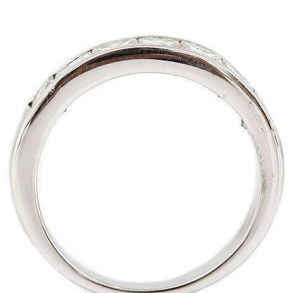 2ct Princess Cut Diamond Seven Stone Half Eternity Band Ring