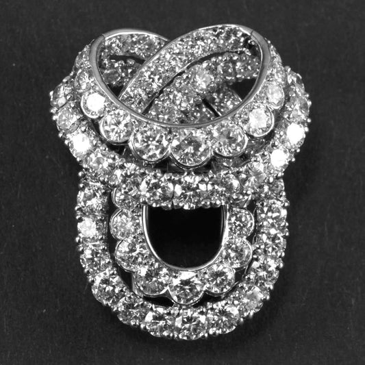 Vintage Cartier 4ct Diamond Brooch with Provenance