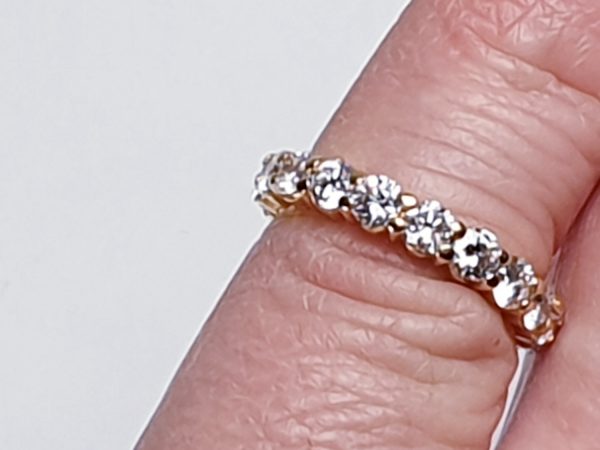 Diamond Full Eternity Band Ring in 18ct Yellow Gold, 2.00 carats
