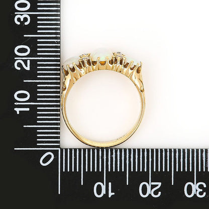 Antique Opal and Diamond Ring