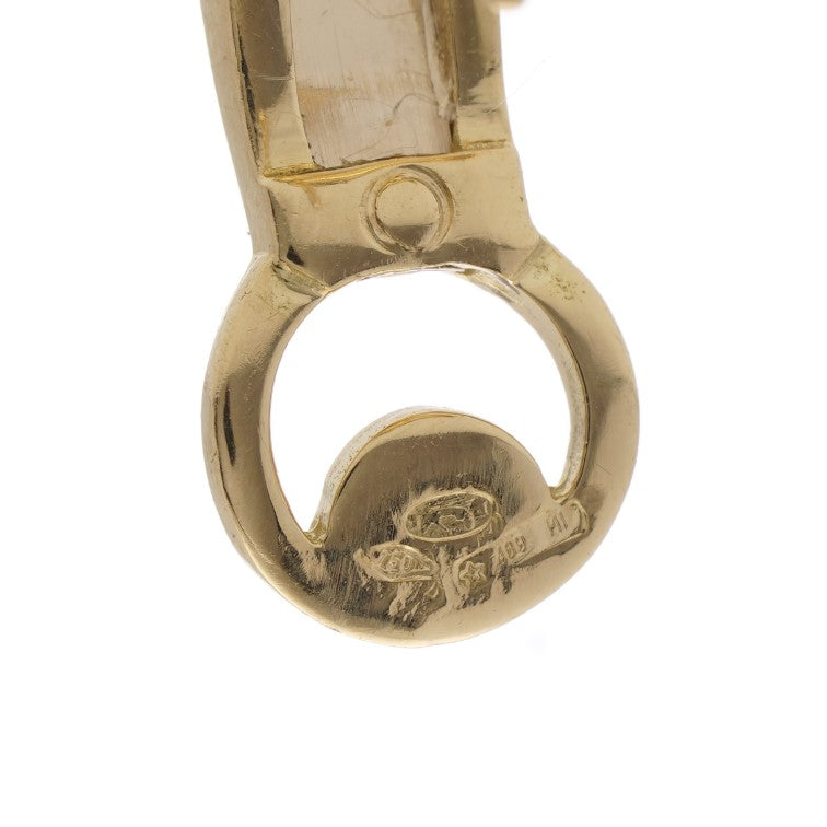 Vintage Pomellato 1.08ct Diamond Set Gold Bow Earrings