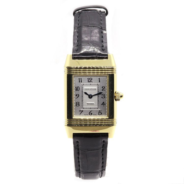 Jaeger LeCoultre Reverso Duetto 18ct Yellow Gold Ladies Manual Watch with Diamonds