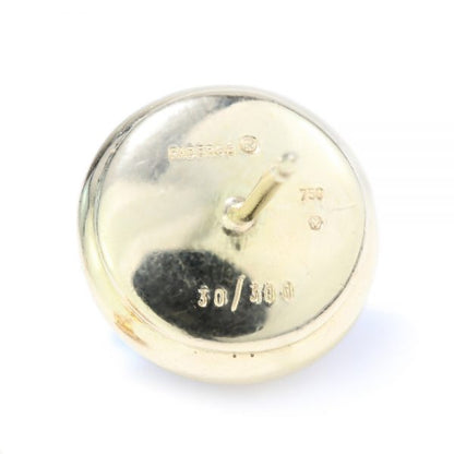 Faberge Limited Edition Pearl, Blue Enamel and Diamond Stud Earrings in 18ct yellow gold, Limited Edition Number 30/300. Circa 1990s / early 2000s