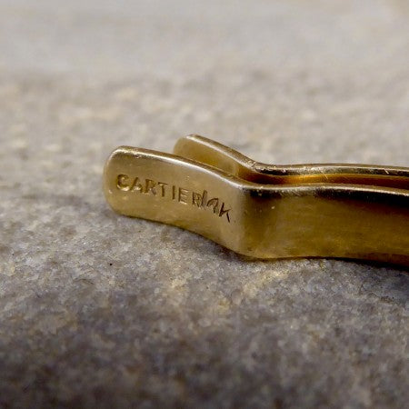 Vintage Cartier 14ct Yellow Gold Tie Clip, Signed