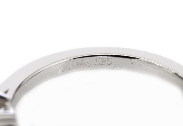 Cushion Cut Fancy Yellow Diamond Engagement Ring, 1.24 carats, diamond set shoulders, in 14ct white gold, with certificate. Circa 1990s.