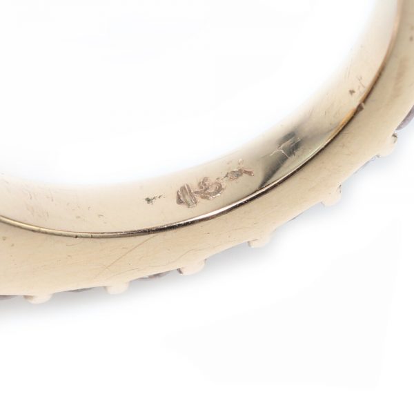 Vintage 12ct Pear Cut Tanzanite and Diamond Cluster Ring in 18ct Yellow Gold, Certified