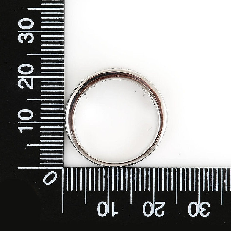 2ct Princess Cut Diamond Seven Stone Half Eternity Band Ring in 18ct White Gold