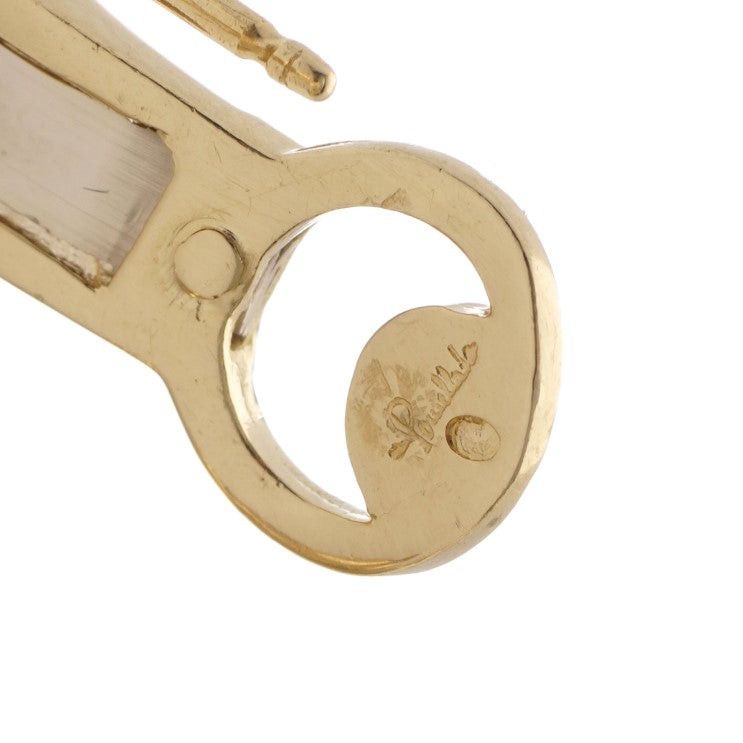 Vintage Pomellato 1.08ct Diamond Set Gold Bow Earrings