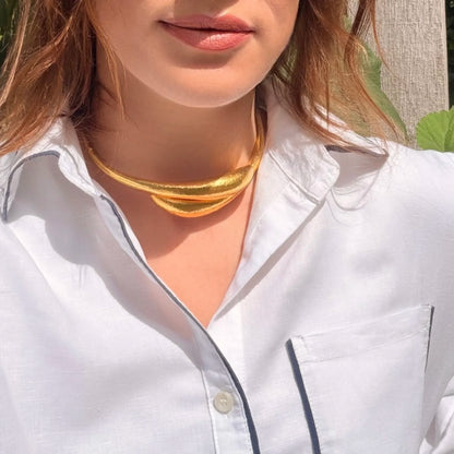 Vintage Ilias Lalaounis 18 ct Gold Choker Necklace
