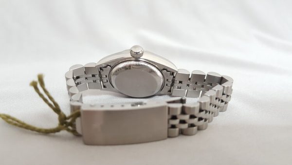 Rolex Lady Datejust 79174 with Original Diamond Set Copper Dial; 26mm stainless steel case with white gold bezel, automatic, self-winding movement, Circa 2002. Comes with Rolex box and papers