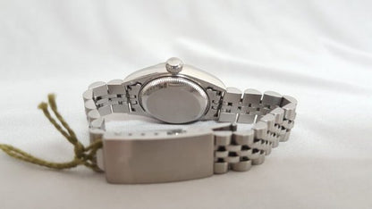 Rolex Lady Datejust 79174 with Original Diamond Set Copper Dial; 26mm stainless steel case with white gold bezel, automatic, self-winding movement, Circa 2002. Comes with Rolex box and papers