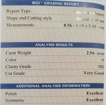 Vintage 2.54ct Diamond Solitaire Engagement Ring with Baguette Shoulders