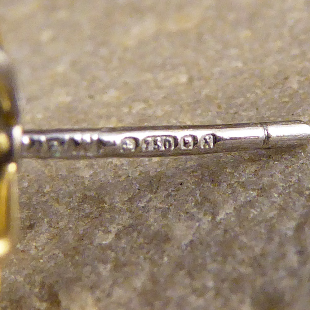 Contemporary Sapphire, Emerald, Ruby and Diamond Earrings set in 18ct Gold