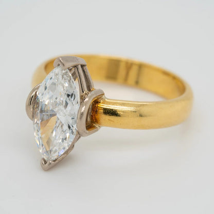 1.40ct Marquise Cut Diamond Solitaire Engagement Ring
