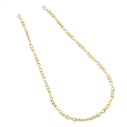 Vintage Tiffany and Co 18ct Yellow Gold Fancy Link Infinity Style Chain Necklace