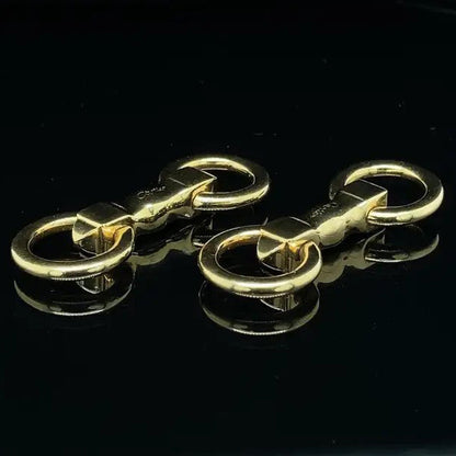 Vintage Cartier 18ct Yellow Gold Cufflinks, Circa 1980s