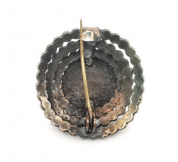 Antique Bohemian Garnet Brooch, Circa 1900