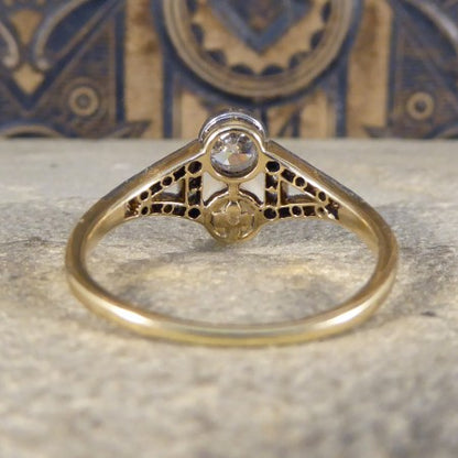 Vintage pearl diamond ring