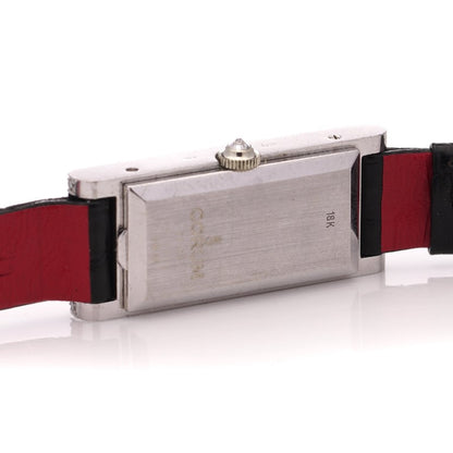 Vintage Corum 18ct White Gold Watch with Diamond Bezel, 1.52 carat total