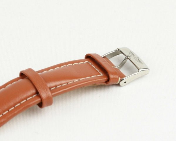 Breitling Aerospace Multi Function Titanium Gentleman's Wrist Watch, circular 40mm titanium case, quartz movement. On a Breitling brown leather strap