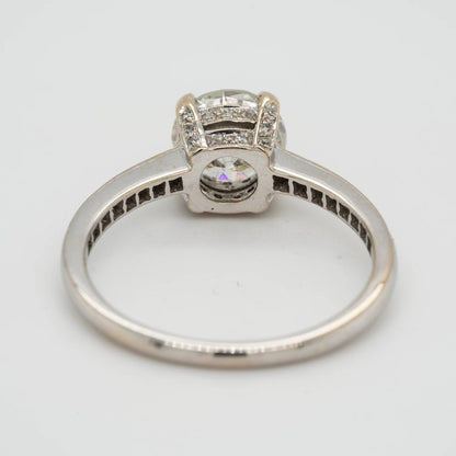 1.20ct Diamond Solitaire Engagement Ring with Diamond Shoulders