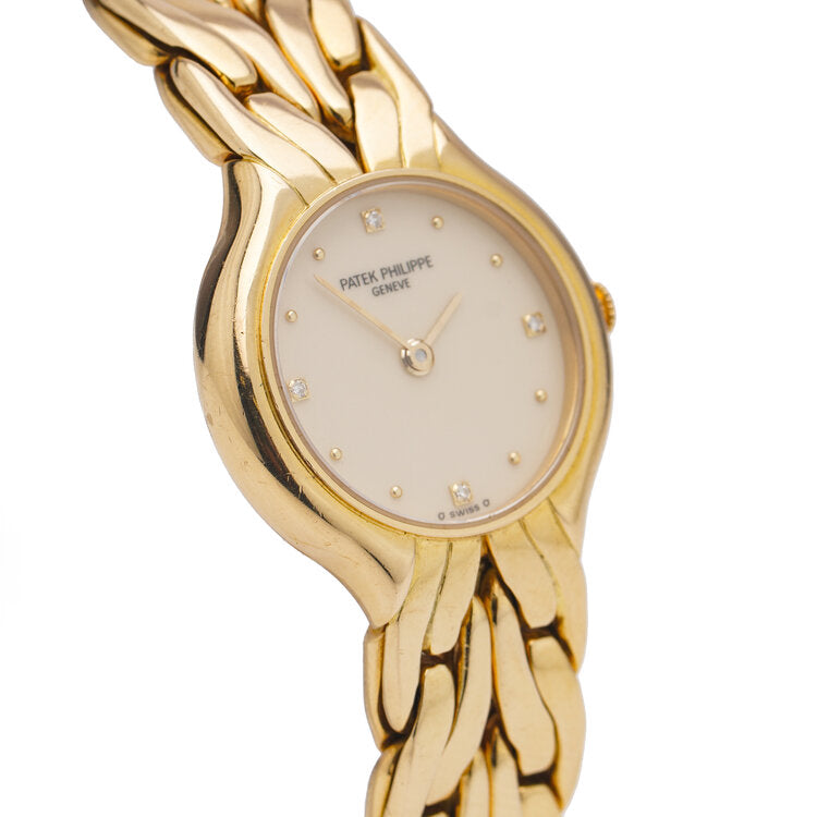 Patek Philippe La Flamme 18ct Yellow Gold Ladies Quartz Watch