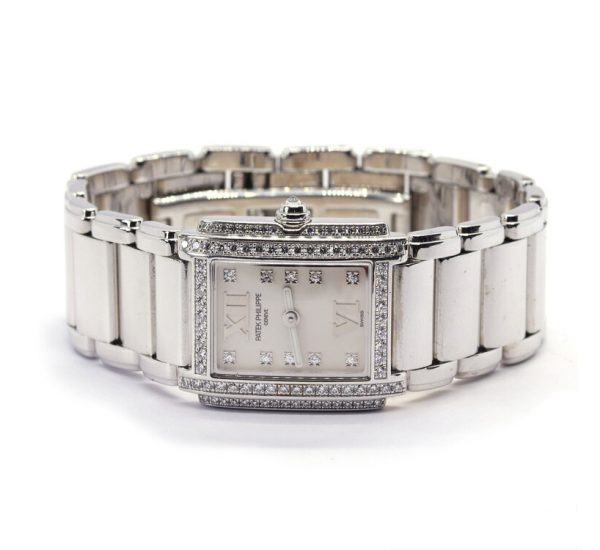 Patek Philippe Twenty-4 4908 18ct White Gold and Diamond Quartz Watch