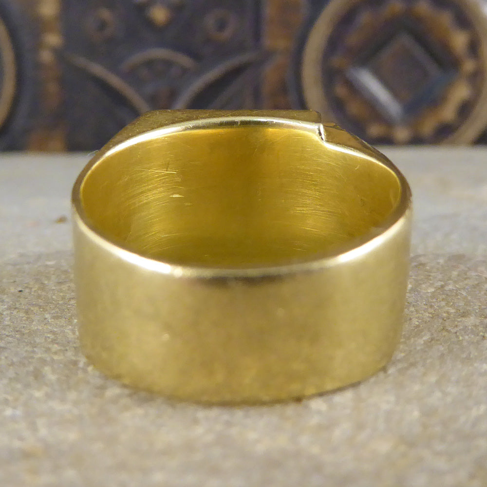 Vintage Gents Square Heavy Signet Ring