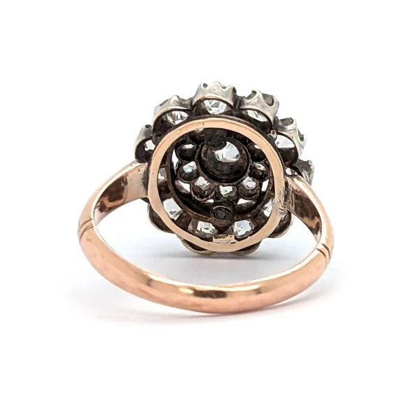 Georgian Antique Georgian Diamond Cluster Engagement Ring, 3.50 carats
