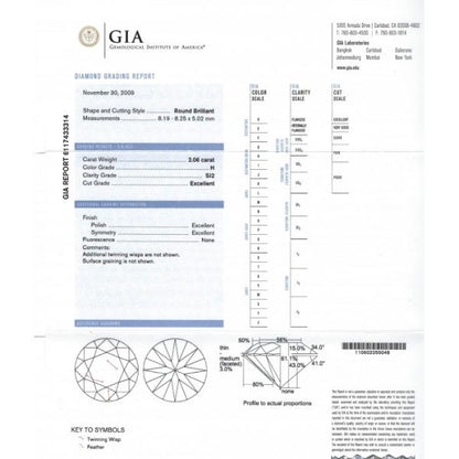 4.11 Carats Diamonds Gold Stud Earrings