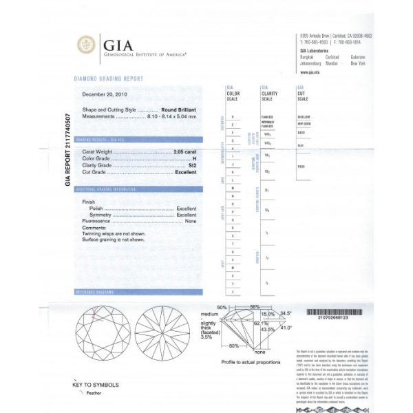 4.11 Carats Diamonds Gold Stud Earrings