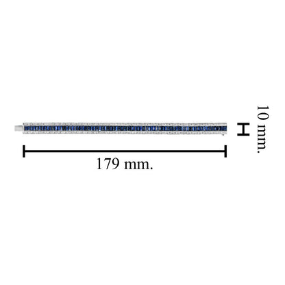 Art Deco Style 14.5ct Sapphire and Diamond Bracelet