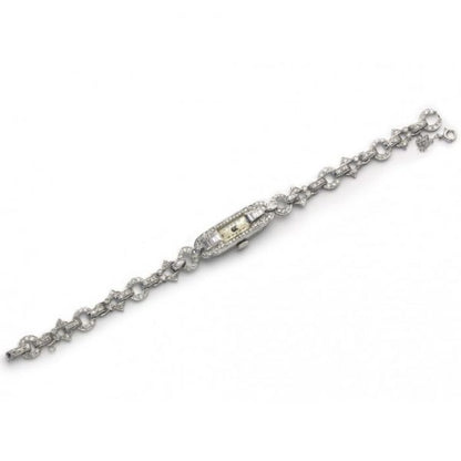 Art Deco Diamond and Platinum Cocktail Wristwatch, Circa 1925