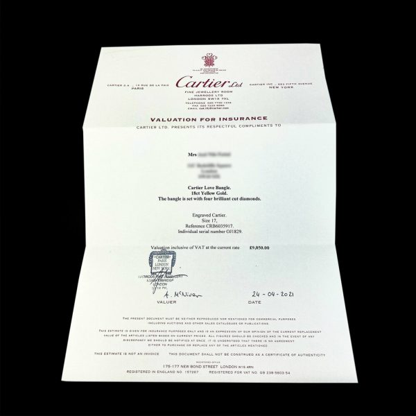 Cartier 18ct Rose Gold Love Bangle Bracelet with Diamonds