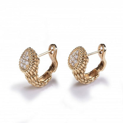 Boucheron Serpent Boheme 18ct Gold Earrings with Diamonds