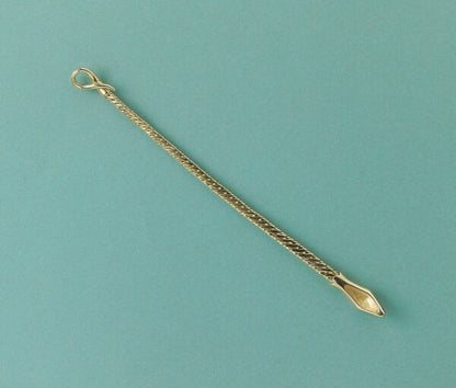 Italian 18ct Yellow Gold Snake Bracelet, ourobouros snake biting its own tail with a woven link in between. Signed, Pomellato, Italy. 