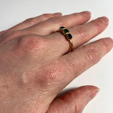 Antique Emerald Gimmel Fede Trilogy Ring