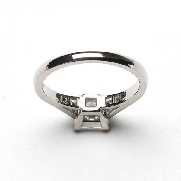 1.03ct Princess Cut Diamond Engagement Ring