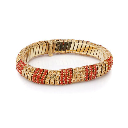 Cartier 18ct Gold and Coral Signori and Bondioli Bracelet