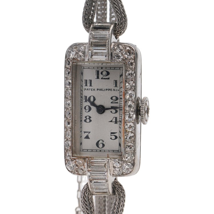 Patek Philippe Art Deco Diamond Platinum Watch