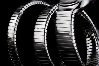 Bvlgari Serpenti Tunogas Stainless Steel Snake Watch, Box and Papers