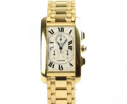 Cartier Gents Tank Américaine 1730 Chronograph 18ct Yellow Gold