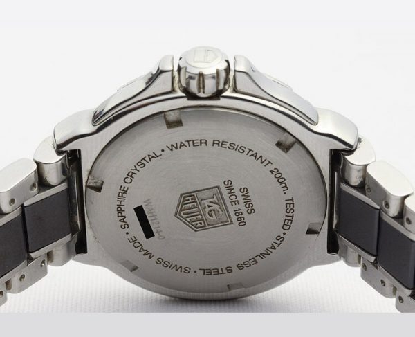 Tag Heuer Formula 1 Ladies Watch with Original Factory Set Diamond Bezel, on a ceramic and stainless steel bracelet with push button clasp