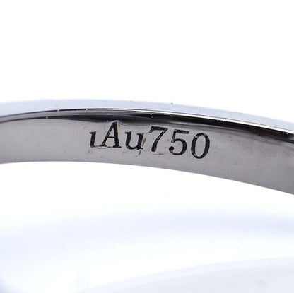 1.34ct Pyramidal Cabochon Cut Emerald Ring in 18ct White Gold