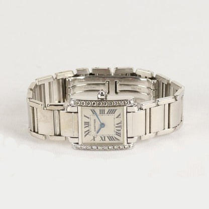 Cartier Tank Française Ladies 18ct White Gold and Diamond, 20mm