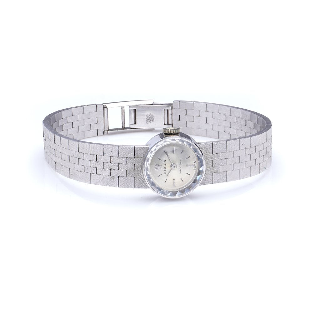 Rolex Precision 18ct White Gold Ladies Watch