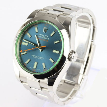Rolex Milgauss Blue Dial 40mm Stainless Steel Automatic, Box and Papers